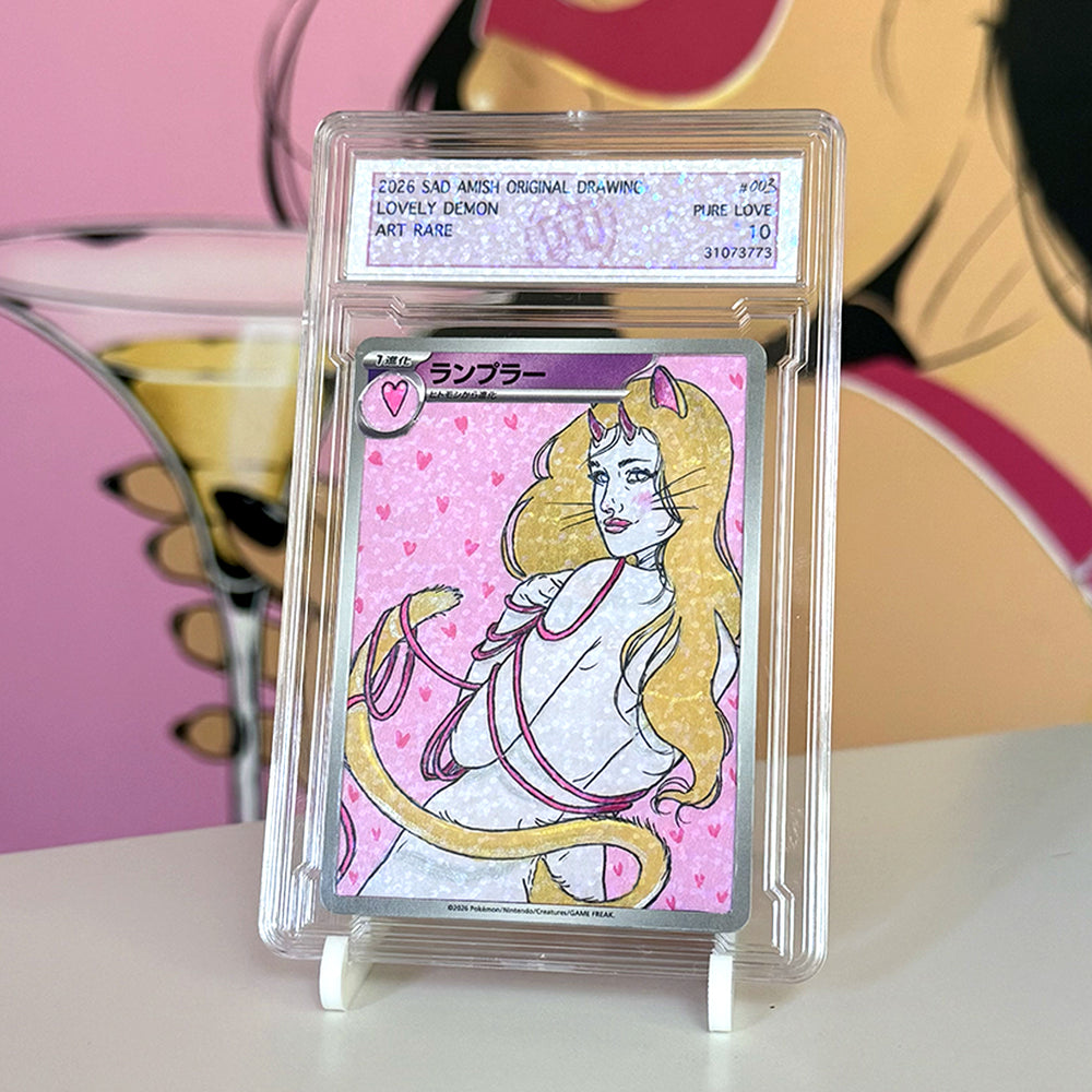 Original Hand-Painted Collectible Card