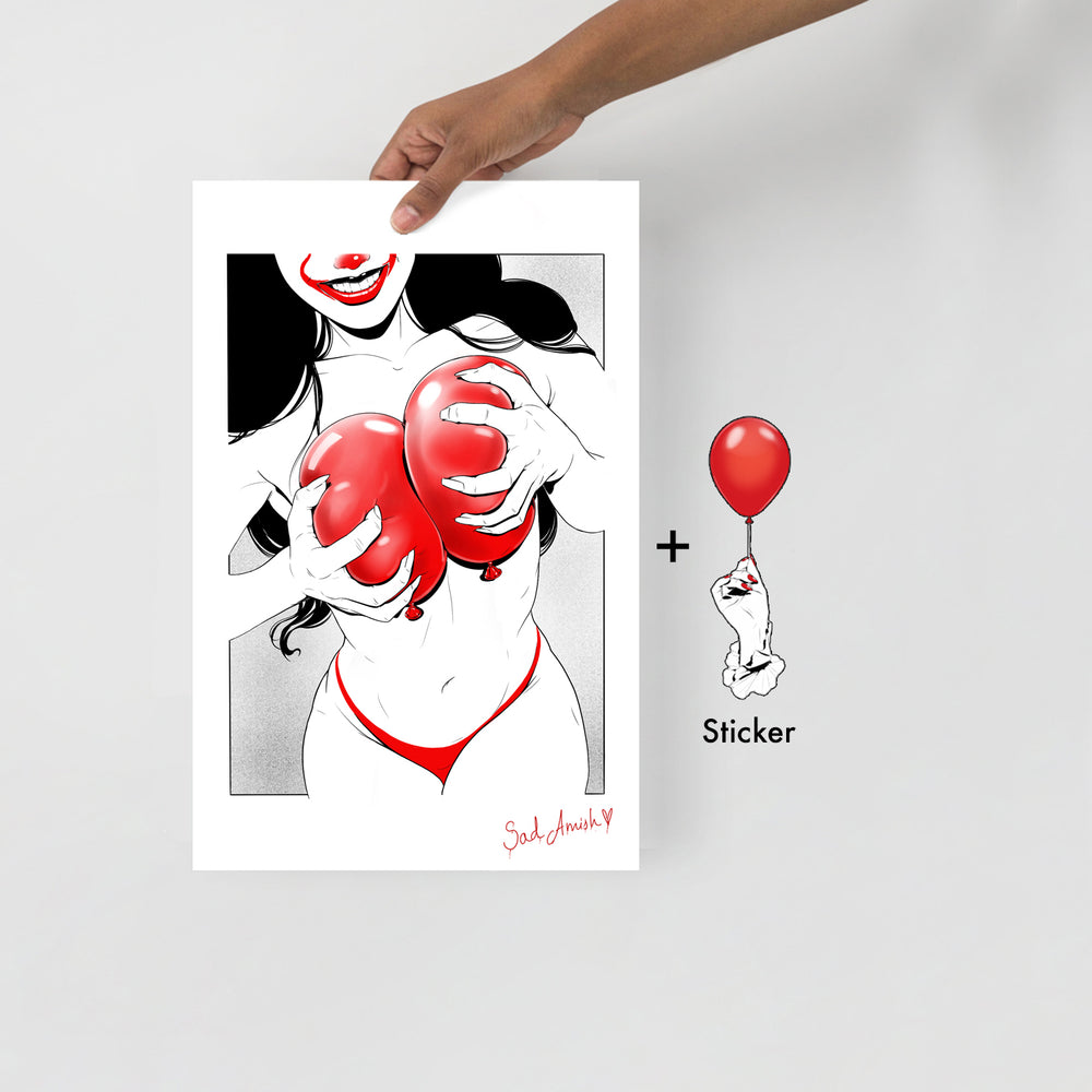 Special Halloween Pack 🎈- Do you want a balloon ? - (Print & Sticker)