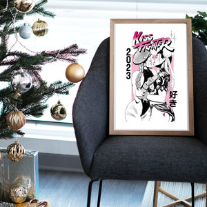 
            
                Charger l&amp;#39;image dans la galerie, Print - Kiss Fighter - Available in Black &amp;amp; Grey or Pink -
            
        